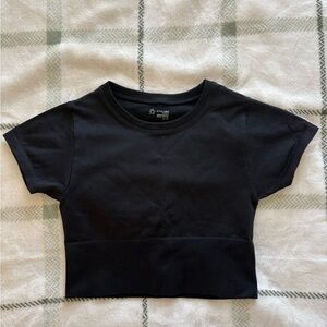 Aerie Black Crop Top